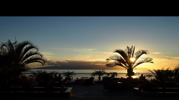 La Gomera i zachód słońca