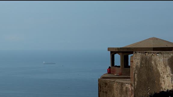 Widok z fortecy. 15 min autokarem z Anezi. Znajomi dojechali na górę rowerami. Z tamtąd widok na całą zatokę Agadiru, port ocean.