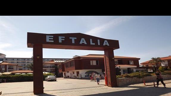 Wjazd do hotelu Eftalia Village
